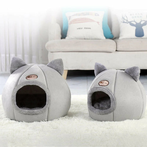 Maison et panier 2-en-1 pour chat