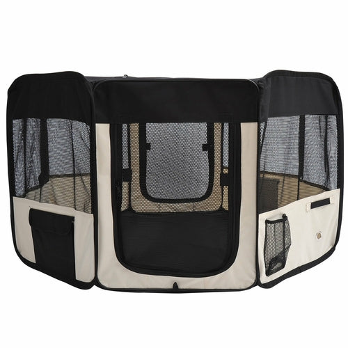 Parc pliable pour chat et chien avec sac de transport – 125 cm – PawHut