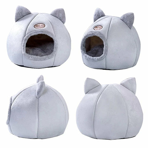 Maison et panier 2-en-1 pour chat