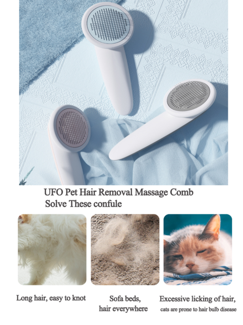 Brosse de massage et peigne de toilettage pour chien et chat