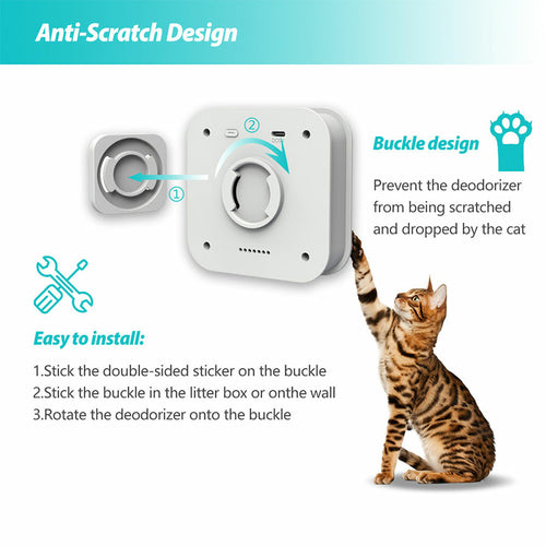 Purificateur d’air intelligent pour bac à litière – Désodorisant pour chat